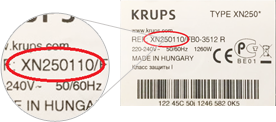 Produktnummer Krups-ersatzteile
