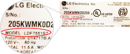 Produktnummer Lg-ersatzteile