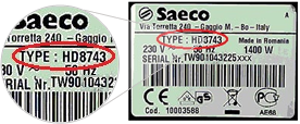 Produktnummer Saeco-ersatzteile