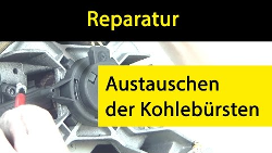 Austauschen der Kohleb&uuml;rsten einer Waschmaschine
