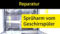 Austauschen des Spr&uuml;harms eines Geschirrsp&uuml;lers
