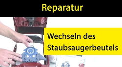Austauschen eines Staubsaugerbeutels